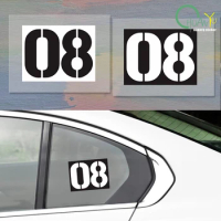 Mobile Suit Gundam MS08 Team Sticker Car Motorcycle Personalized Decoration Waterproof Cartoon Reflective Decal