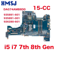 DAG74AMB8D0 For HP Pavilion 15-CC Laptop Motherboard 935891-601 935891-001 926280-601 WIth i5 i7 7th 8th Gen CPU 100% Test
