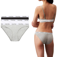 Calvin Klein Cotton Stretch 經典基本款女內褲 棉質三角褲 CK內褲-黑、灰、白 三入組