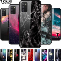 Case For Samsung A31 A41 A51 A71 Cover Luxury Tempered Glass Hard Covers For Samsung Galaxy A51 Cases A 51 Soft Bumper Space