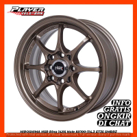 PELEK MOBIL RACING R14 UNTUK SIGRA CALYA SIRION FELK HSR HIROSHIMA R14 L6 PCD4X100/4X114,3 ET35 BRON
