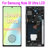 Note 20 Ultra Display Screen Assembly for Samsung Galaxy Note20 Ultra 5G N985F N986B Lcd Display Digital Touch Screen with Frame