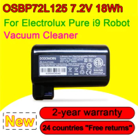 Rechargeable OSBP72L125 Battery For Electrolux Pure i9 Robot Vacuum Cleaner Series 7.2V 18Wh Replacement With Tracking Number