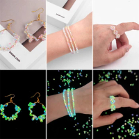 Luminous Glass Beads for Jewelry Making, Glow in the night Seed, Round Spacer Beads for DIY, Handmade Accessories, 2/3/4mm