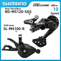 SHIMANO DEORE M4120 10S Groupset M4100 Shifter and M4120 M5120 Rear Derailleur -SHADOW 10-speed Original Parts