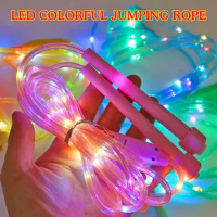 Fashion Illuminated Jump Rope With LED Light Fitness 4 Body Exercise Loss Color Sports Weight Equipment Rope X7E0