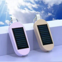 Solar Keychain Powerbank for Phone 3000 MAh Emergency Charger for IWatch Small Portable Mini Power Bank Power Station