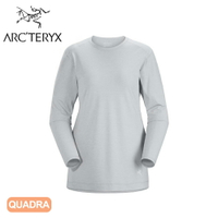 【ARC'TERYX 始祖鳥 女 Quadra 快乾長袖圓領衫《空氣灰》】26833/長袖排汗衫/登山衣/長袖T恤/運動衫