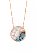 HABIB HABIB Arowana Collection Mother Of Pearl and Diamond Necklace in 375/9K Rose Gold 559810123(RG)