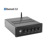 AIYIMA TPA3255 Bluetooth5.0 Amplificador QCC3034 APTX Hifi Power Amplifier 150W*2+300W 2.1 Channel Treble Bass Adjustment