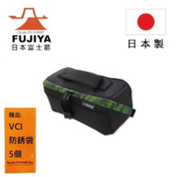 【日本Fujiya富士箭】高緩衝大開口工具收納袋(中)迷彩綠黑 FHC-MG