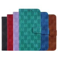 Leather Rock Letter Stand Flip Case For OPPO RENO10 PRO A18 A38 A58 A78 4G K11X Wallet Card Cover Cases