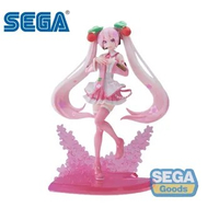 SEGA Genuine Hatsune Miku Cherry Blossom Color Anime Figure Hatsune Miku Action Figure Toys for Kids Gift Collectible Model