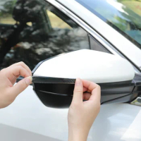 Car Anti-collision Strip Door Bowl Sticker 4PCS Door Handle Anti-collision Paster Carbon Fiber Texture Sticker