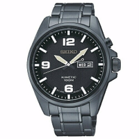 送禮首選★SEIKO Kinetic 簡約休閒風格人動電能腕錶/黑面/41mm/SMY139P1(5M83-0AA0SD) SK005 附提袋【全館滿額折價★APP下單點數4倍送】線上購買享_實體門市