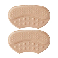 1pair Insoles Heel Grips Cushion Foot Care Soft Adjust Size Massage Liners Inserts Shoe Pads Protector Non Slip Anti Blisters