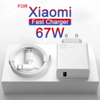 For Xiaomi Redmi Note 13 12 Pro Turbo Ultra Fast Charging Charger For Mi Poco F5 67W USB Type C Mobile Phone Cable Accessories