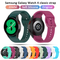 20mm Original Watch Band For Samsung Galaxy Watch 4 40MM/44mm Strap For Gear S2 Classic/galaxy watch4 classic 42MM/46mm Correa