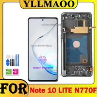 OLED for Note10 lite Note 10 Lite N770 N770F N770F/DS SM-N770 LCD Touch Display With Frame Screen Full Assembly Replacement Part