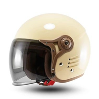 MJ Helm Cewek Bogo Bipplast Retro FANTASY V2 Hijab Friendly Half Face Helem Wanita Cepol SNI Berkual