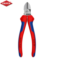 KNIPEX Diagonal Pliers with Two-color Handle 6,3" High-quality Vanadium Electric Steel Shears for Narrow Areas 70 02 160