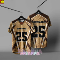 Áo Thi Đấu NFL Phiên Bản Arianna, Áo Thun Baju ngắn Tay Nam Cổ Điển Toàn Thân Thăng Hoa, Microfiber,