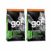 【Go!】淡水鱒魚 16磅 兩件組 貓咪高肉量系列 低碳水無穀天然糧(貓糧 貓飼料 寵物食品 護毛 全齡貓)