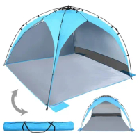 2-3 Person Camping Supplies Outdoor Waterproof Outdoor Awnings Nature Hike Sunrise Portable Pop Up Beach Tent Sun Shade Shelter