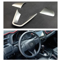 ABS Chrome ABS Interior Steering wheel cover trim For Honda Fit Jazz 2018