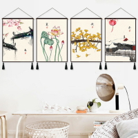 餐廳臥室裝飾畫電表箱遮擋裝飾壁毯客廳沙發背景墻掛布中國風掛毯
