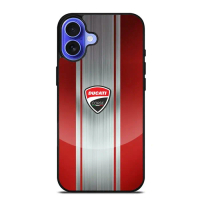 Hybrid Case Casing Custom iPhone 17 16 16e 15 14 13 12 11 Pro Max Plus Air Mini XR Ducati ST0088