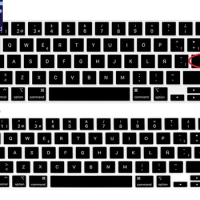 Spanish Spain Language for MacBook Pro M1 13 2020 A2289 A2251 A2338 2021 for MacBook Pro 16" A2141 Silicone Keyboard Cover
