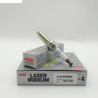 4Pcs Original NGK ILKAR8N8 94120 Laser Iridium Platinum Spark Plug For MG GS2015-2022HS Roewe 950 RX5 RX8 MAXUS G10 G20 D90 2.0T