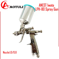ANEST Iwata LPH-80 Spray Gun Caliber 0.8/1.0 Small Paint Gun Low Pressure Car Quick Paint Repair Atomizing Fine