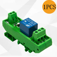 Din Rail 1 Channel Relay Board DC5/12/24V Relay + Interface Electromagnetic Relay Surge Suppression Protection Electrical Module