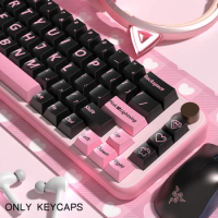 black Keycaps Cherry Profile Key cap For GMK TomatoCaps Pink Lightning MX Switch Mechanical Keyboard