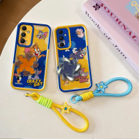 เคสโทรศัพท์มือถือ, สำหรับ Samsung Galaxy A24 4G, ดีไซน์การ์ตูนหมุนได้, กันกระแทก