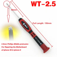 Japan WiT 2.5mm Phillips Screwdriver Middle Protrusion Repairing Motherboard for iphone 4 4S 5S 5C 6 6 Plus Magnetic Tools