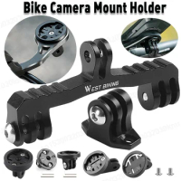 Bicycle Computer Holder Base Bike Camera Mount Holder Bracket Adapter Aluminum Alloy Bicycle Camera Light Mount for Garmin Gopro
