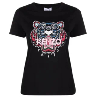 【KENZO】女款 虎面圖案 黑色短袖T恤(S號、M號、L號)