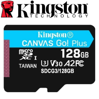 【Kingston 金士頓】128GB microSDXC TF UHS-I U3 V30 A2 記憶卡(SDCG3/128GB 平輸)