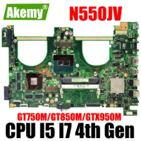 N550JV Laptop Motherboard for ASUS VivoBook N550JX N550JK N550J G550JX Mainboard I5-4200H I7-4700HQ 4710HQ GT750M GT850M GTX950M