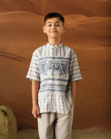Heaven Lights Prive - Damira Koko Kids - Baju Koko Atasan Anak Laki-Laki 6Y Snow Blue