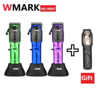 2023 WMARK NG-9003 High Speed Professional Hair Clipper Microchipped Magnetic Motor 10000RPM 9V Motor With Charge Stand