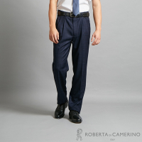 ROBERTA諾貝達 流行設計 經典格紋西裝褲 深藍