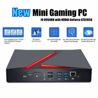 Mini Gaming PC Computer Intel i9 9880H Gamer Computador 8 Core Windows 10 NVIDIA Graphic Card GTX1650 Fashion Design Wifi BT