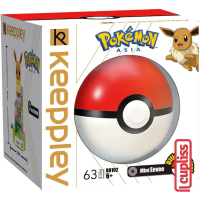 QMAN Keeppley B0102 Mini Eevee Poke Ball Pokemon Bricks Asia Balok Mainan Keepplay
