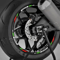For Aprilia DORSODURO 750 FACTOR Racing GPR APR RSV RS4 Tuono SR50 Motorcycle Wheel Sticker Reflective 17" Rim Decal Accessories