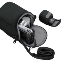 Camera Bag Case Pouch For Sony A5100 A5000 A6000 A6300 RX1R II NEX-5T 5N 5R 6 7 F3 3N Canno M2M3M5M6M10M50 With Shoulder Strap