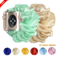 New Elastic Strap for apple watch 5 band Scrunchie watch strap for women watchband bracelet 38mm 42mm for iwatch series 5 4 3